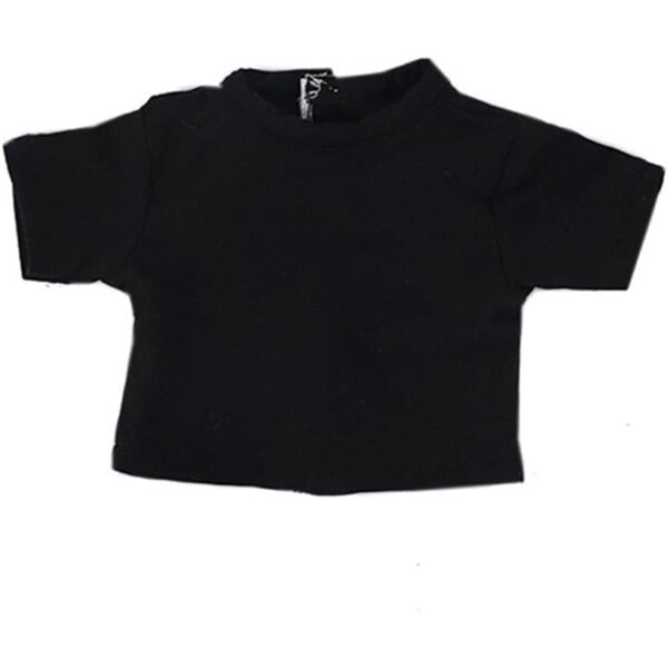 Maglietta Nera per Bambola Americana 46 cm - Abbigliamento Casual Sicuro e Morbido