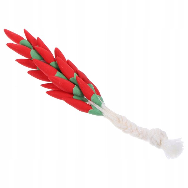 Mini modello peperoncino rosso in bambù e metallo per decorazioni dettagliate