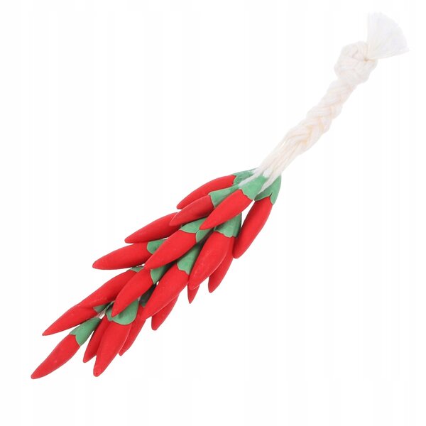 Mini modello peperoncino rosso in bambù e metallo per decorazioni dettagliate