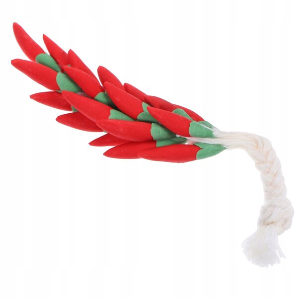 Mini modello peperoncino rosso in bambù e metallo per decorazioni dettagliate