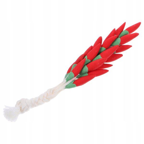 Mini modello peperoncino rosso in bambù e metallo per decorazioni dettagliate