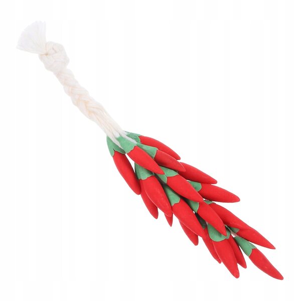 Mini modello peperoncino rosso in bambù e metallo per decorazioni dettagliate
