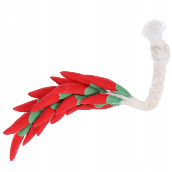 Mini modello peperoncino rosso in bambù e metallo per decorazioni dettagliate