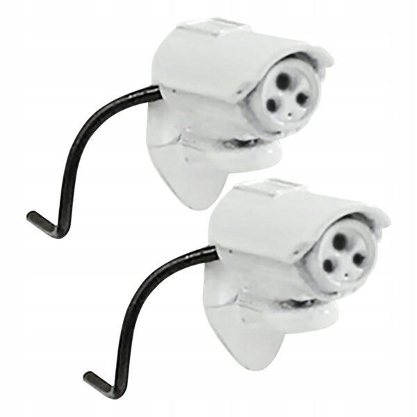 Mini camera decorativa bianca per case delle bambole, set 2 pezzi dettagliati