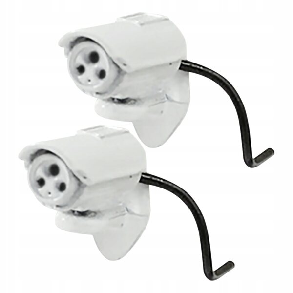 Mini camera decorativa bianca per case delle bambole, set 2 pezzi dettagliati