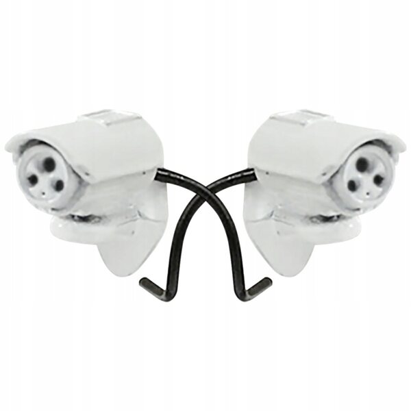 Mini camera decorativa bianca per case delle bambole, set 2 pezzi dettagliati