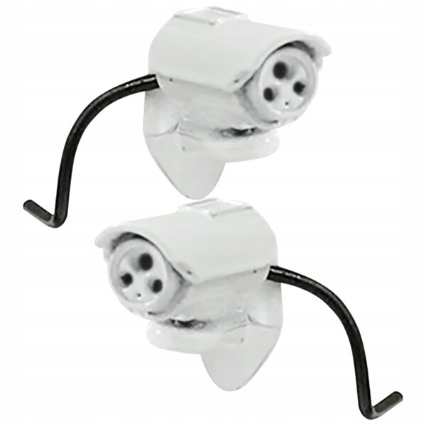 Mini camera decorativa bianca per case delle bambole, set 2 pezzi dettagliati