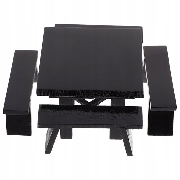 Mini Set Tavolo e Sedie in Legno per Casa delle Bambole - Accessori Decorativi