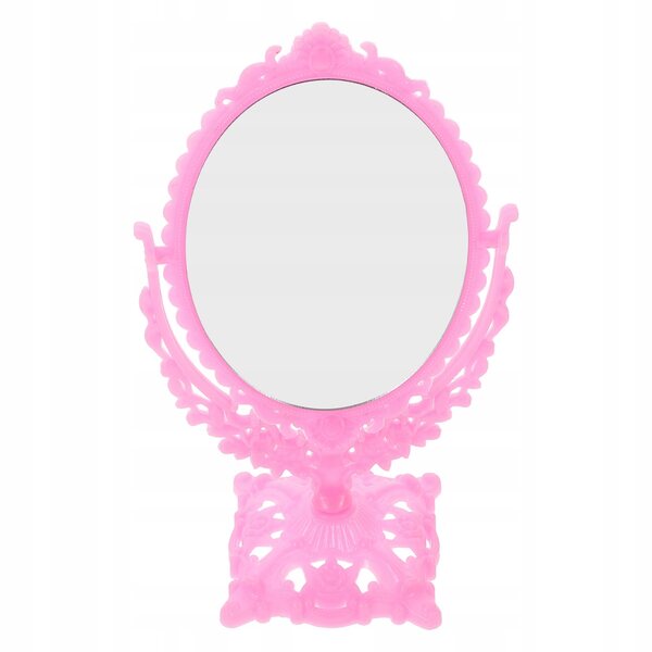 Lustro Miniatura Rosa per Casa delle Bambole con Riflesso HD e Design Dettagliato