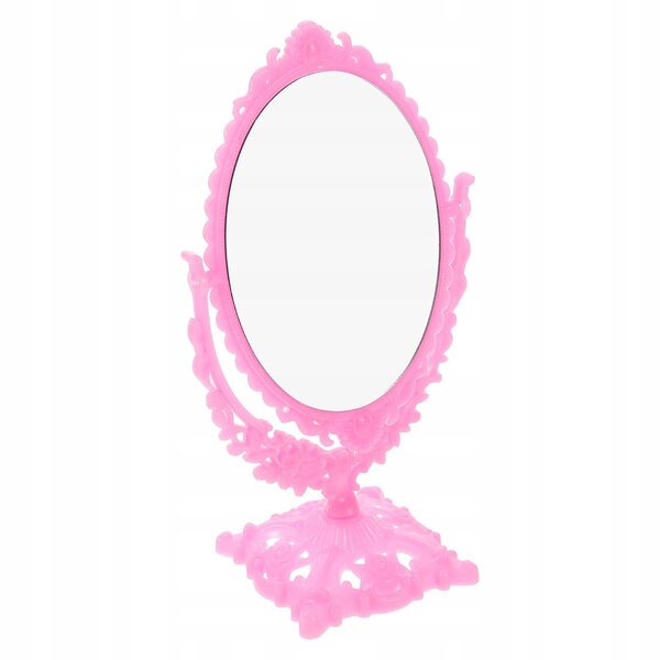 Lustro Miniatura Rosa per Casa delle Bambole con Riflesso HD e Design Dettagliato
