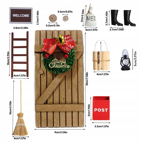 Set porta elfo di Natale - Decorazione natalizia fai da te