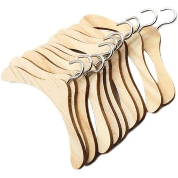 Grucce in Legno per Bambole 15 cm - Set 5 Appendini per Bambole Americane e BJD