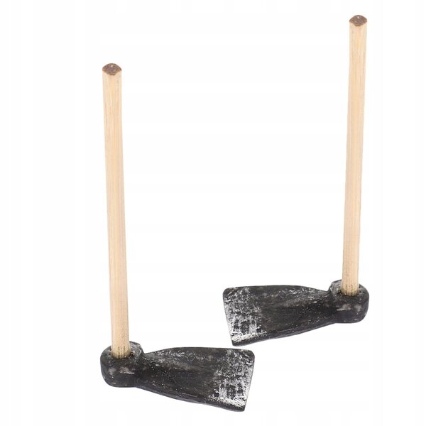 Mini Motychette in Plastica Nero per Casa delle Bambole e Mini Giardini