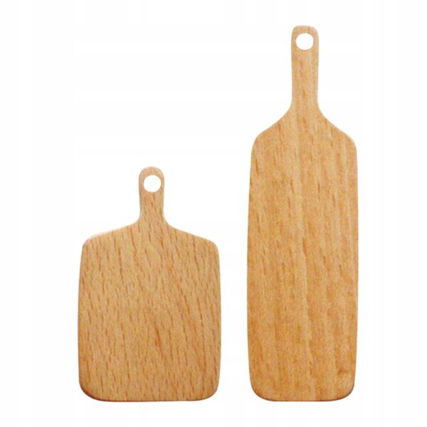 Set 3 Miniature Assi da Taglio in Legno per Case delle Bambole Scala 1:6 e 1:12