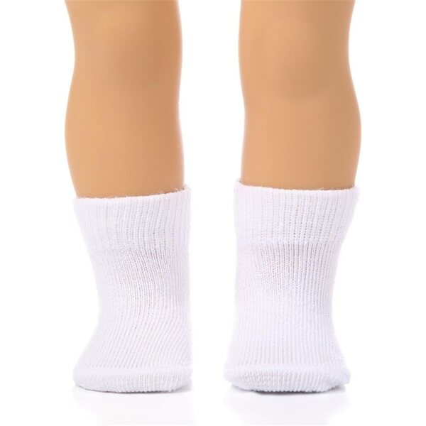 Calzini Bianchi per Bambola Americana 46 cm - Accessori Casual Uteruik