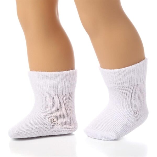 Calzini Bianchi per Bambola Americana 46 cm - Accessori Casual Uteruik
