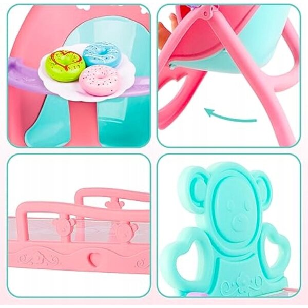 Etagenbett für Puppen mit sicherem und kreativem Zubehör 28-36 cm