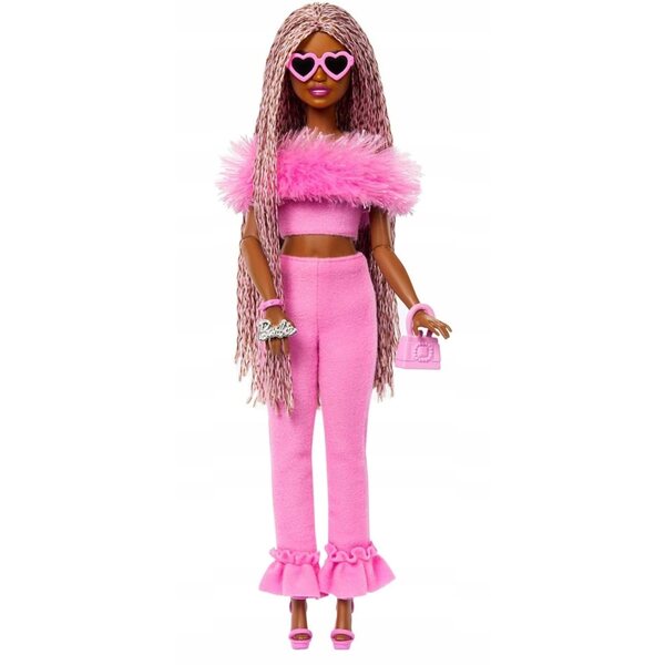 Barbie Deluxe Style #4 mit rosa Barbiecore-Outfit, 29 cm große Modepuppe