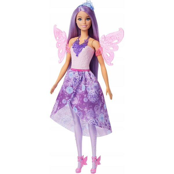 Barbie Zauberfee mit wechselbaren Meerjungfrauen-, Prinzessinnen- und Feenkleidern 29 cm
