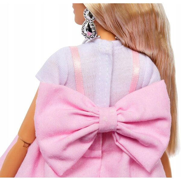 Barbie Deluxe Style Blondina 29 cm im Barbiecore-Kleid, offizielle Kollektion