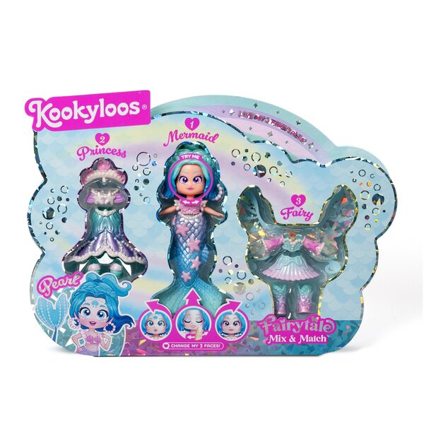 KookyLoos Pearl: Mix & Match-Märchenpuppe mit 3 Looks und Zubehör