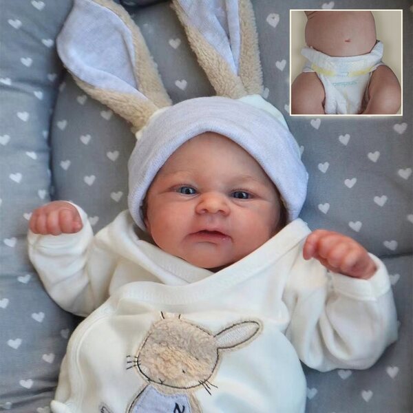 ŚPIĄCA LALKA REBORN JAK PRAWDZIWE NIEMOWLĘ 49 CM