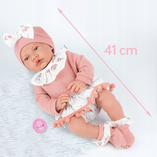 LALKA BOBAS DUŻA INTERAKTYWNA REALISTYCZNA SMOCZEK KINDERPLAY MÓWI 41CM
