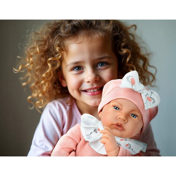LALKA BOBAS DUŻA INTERAKTYWNA REALISTYCZNA SMOCZEK KINDERPLAY MÓWI 41CM