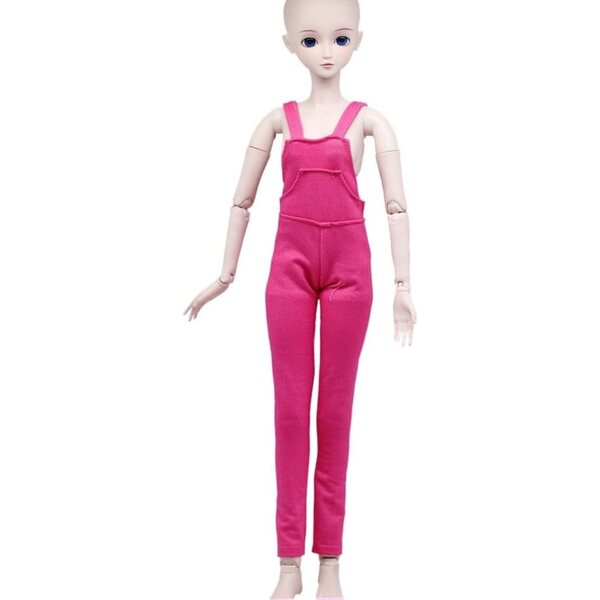 1/3 BJD 60cm Overalls für Puppen - Freizeitkleidung Rot Rosa Uteruik