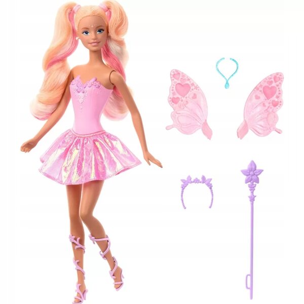 Barbie Zauberfee mit Flügeln und farbwechselndem Kleid – Kinderspielzeug