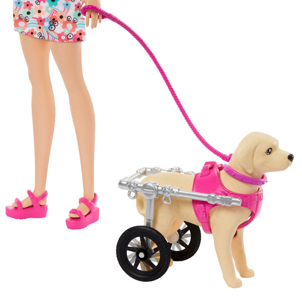 Barbie mit Welpen und Kinderwagen-Set, 10-teilig, für Kinder ab 3 Jahren