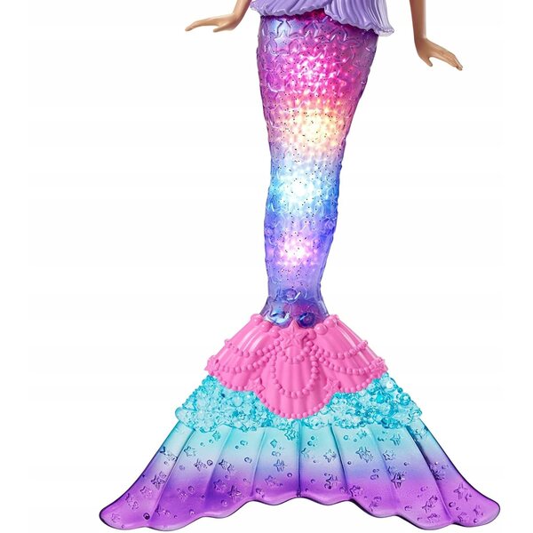 Barbie Dreamtopia Syrenka mit magischen Lichtern für Kinder ab 3 Jahren, 29 cm