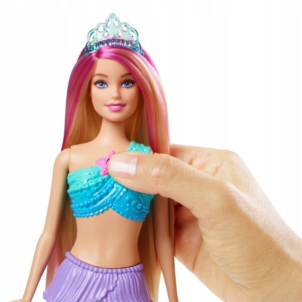 Barbie Dreamtopia Syrenka mit magischen Lichtern für Kinder ab 3 Jahren, 29 cm