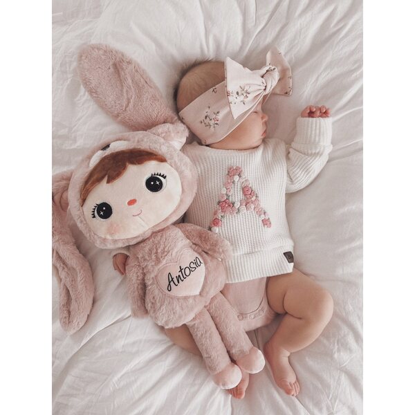 Metoo Bunny gepersonaliseerde pop 46 cm met naam en hart