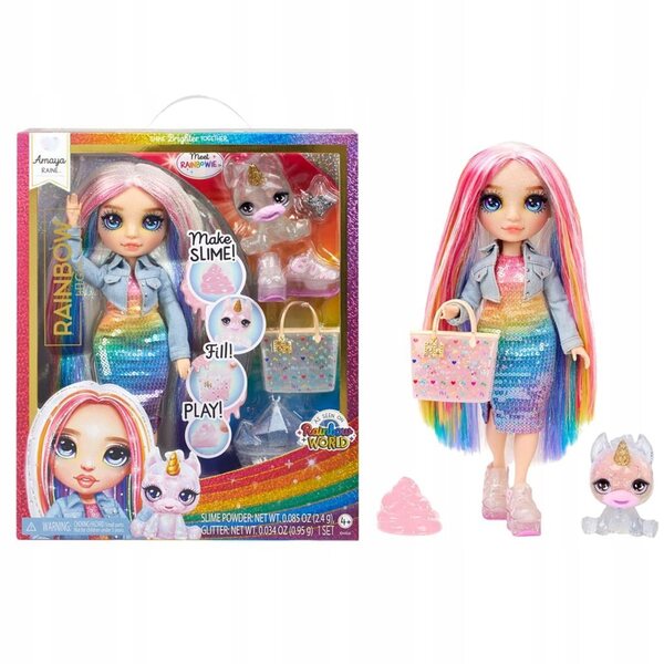 Rainbow High Amaya 28 см с персонализирани аксесоари и магическа слуз