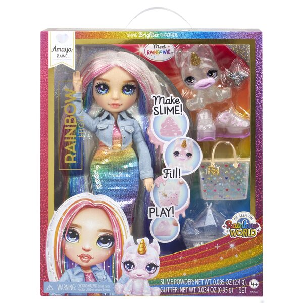 Rainbow High Amaya 28 см с персонализирани аксесоари и магическа слуз