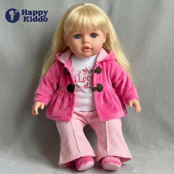 Bambolotto Interattiva Happy Kiddo 56 cm Morbida, Parla e Canta in 2 Lingue
