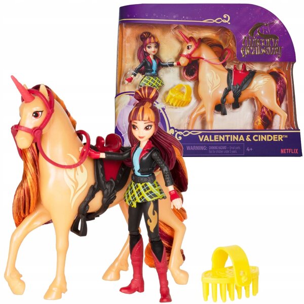 Bambola Valentina con unicorno Cinder Unicorn Academy Spin Master 14 cm