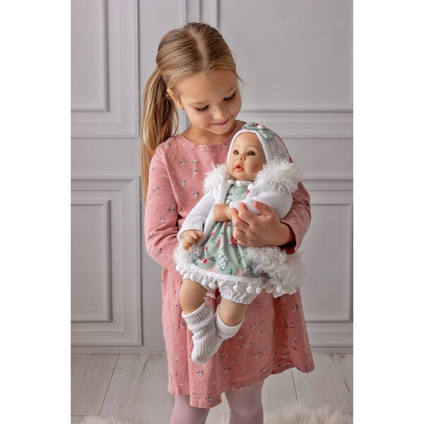 Doris Interactive 40 cm Puppe mit Geräuschen und Zubehör, 3+ Jahre