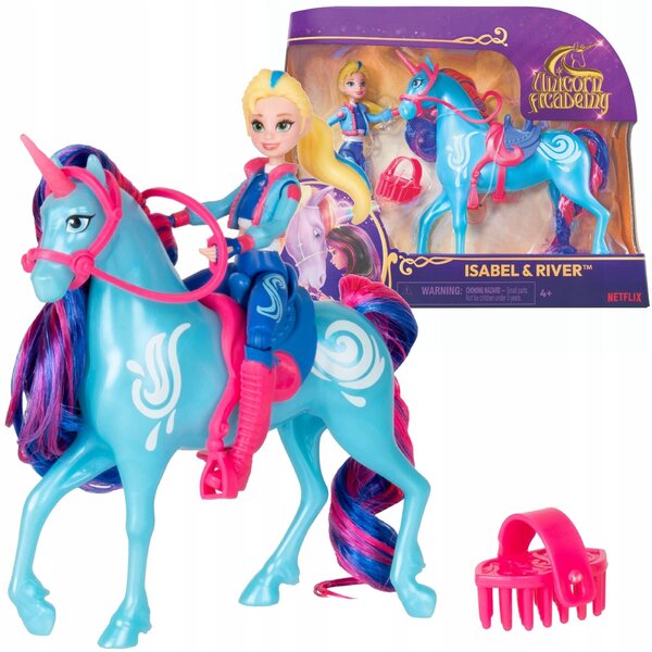 Bambola Isabel con unicorno River 39,5 cm - Unicorn Academy Spin Master