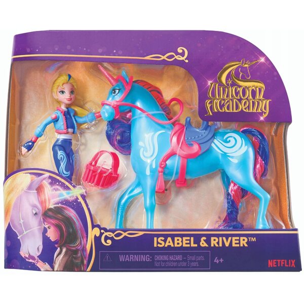 Bambola Isabel con unicorno River 39,5 cm - Unicorn Academy Spin Master