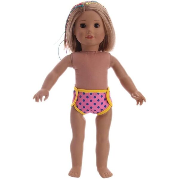 Gepunktetes Höschen für 46-cm-Puppen – sichere und bequeme Unterwäsche für 18-Zoll-Puppen