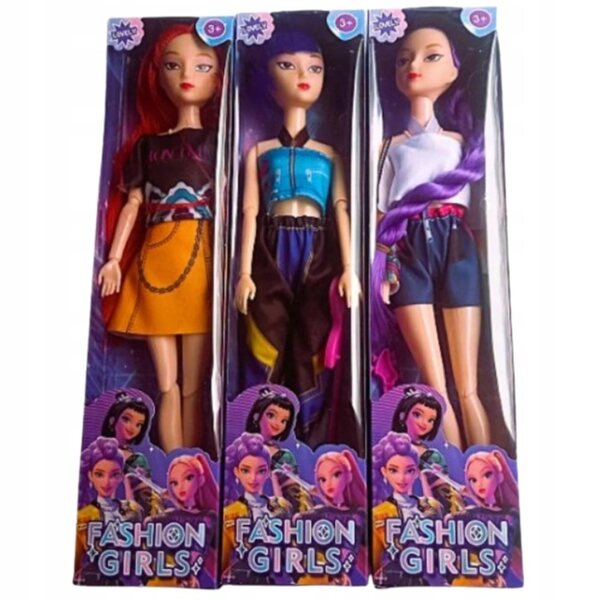 Lot de 3 poupées Kpop Demon Hunters 30 cm Chanteurs, vêtements à la mode et mains mobiles
