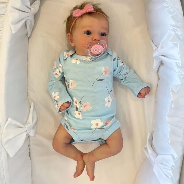 ŚPIĄCA LALKA REBORN JAK PRAWDZIWE NIEMOWLĘ 48 CM