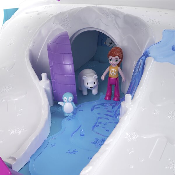 Polly Pocket Van Mega Adventure Travel Set avec 2 poupées et accessoires