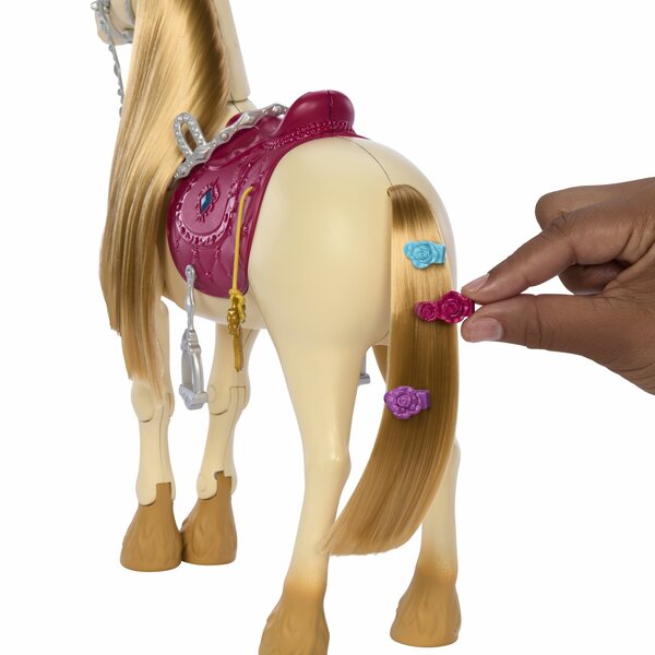 Barbie Tańczący koń Interaktywna zabawka z dzwiękami i akcesoriami HXJ42