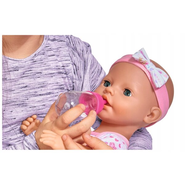 Simba New Born Baby Bambola funzionale per bambina 43 cm con accessori