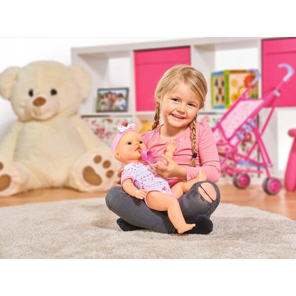 Simba New Born Baby Bambola funzionale per bambina 43 cm con accessori