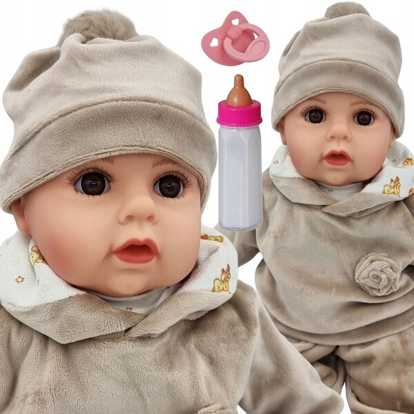 Baby Doll Parla e Canta in Polacco 45 cm + Ciuccio e Biberon - MarioToys