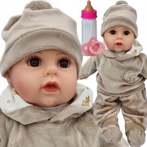 Baby Doll Parla e Canta in Polacco 45 cm + Ciuccio e Biberon - MarioToys